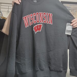 Colosseum Black Sweatshirt with White Label Embroidery